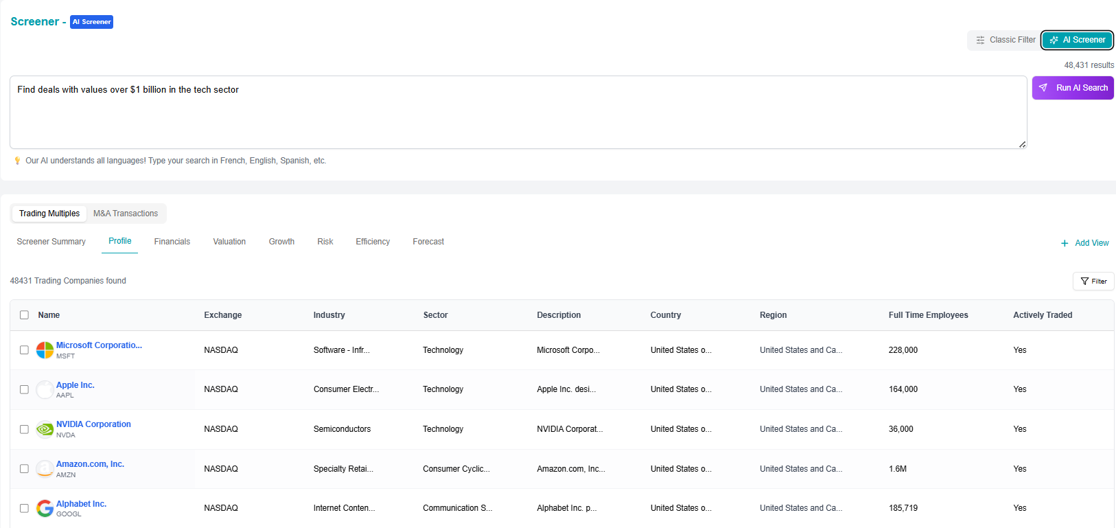 ValueEQ Screener Dashboard